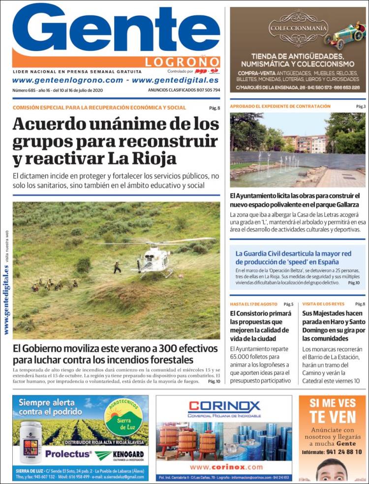 Portada de Gente en Logroño (Espa&ntilde;a)