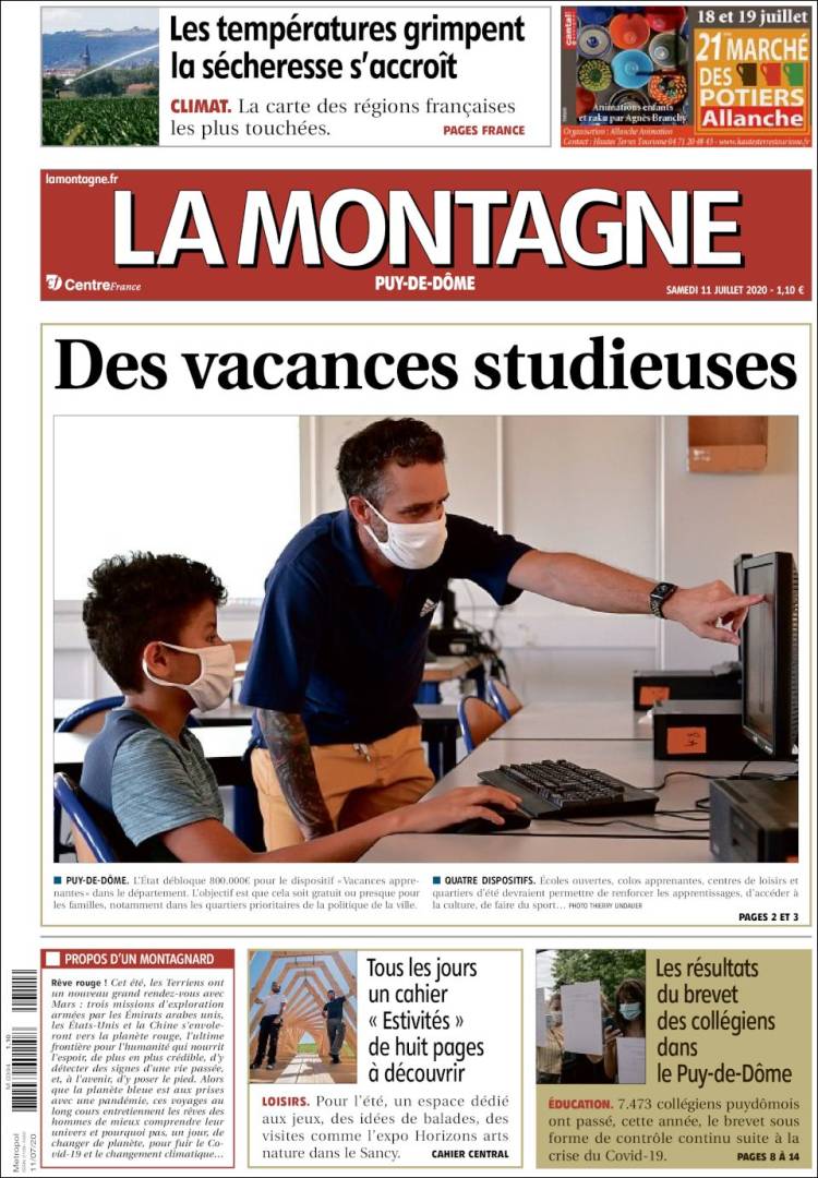 Portada de La Montagne (Francia)