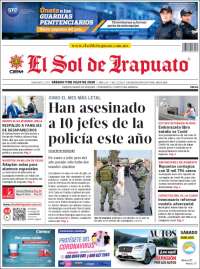 Portada de El Sol de Irapuato (México)