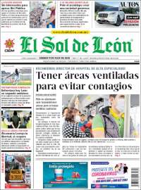 Portada de El Sol de León (México)