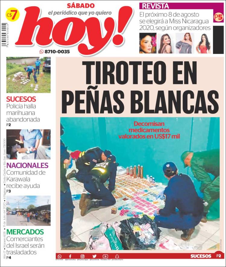 Portada de Hoy (Nicaragua)