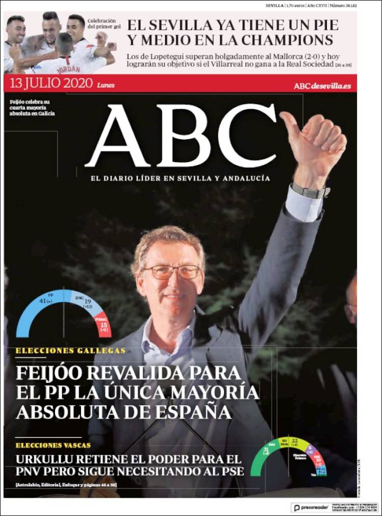 Portada de ABC - Sevilla (España)