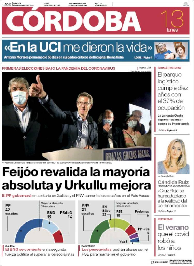 Portada de Diario de Córdoba (España)