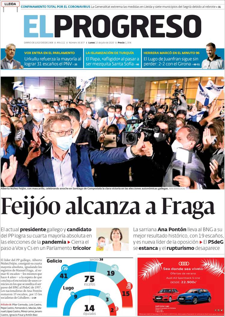 Portada de El Progreso (España)