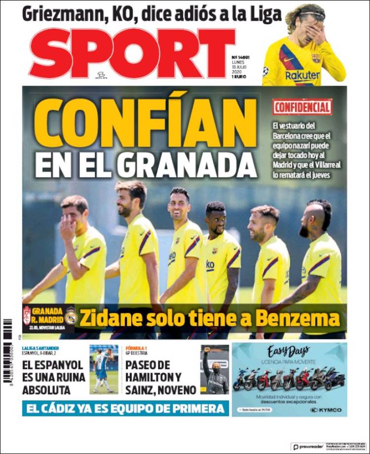 Portada de Sport (España)