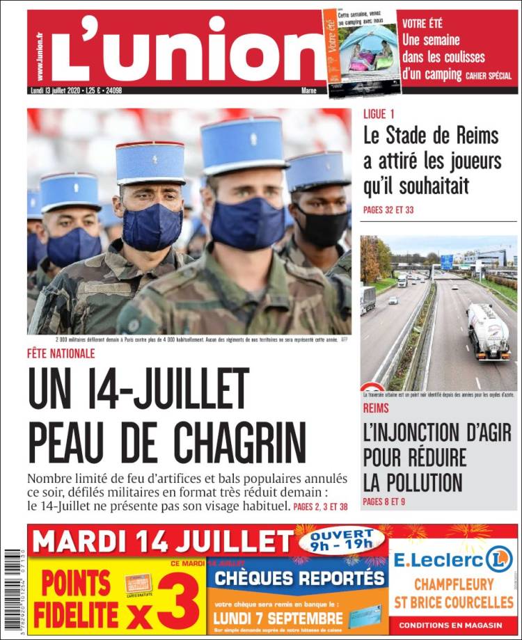 Portada de L'Union (Francia)