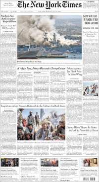 Portada de New York Times (USA)