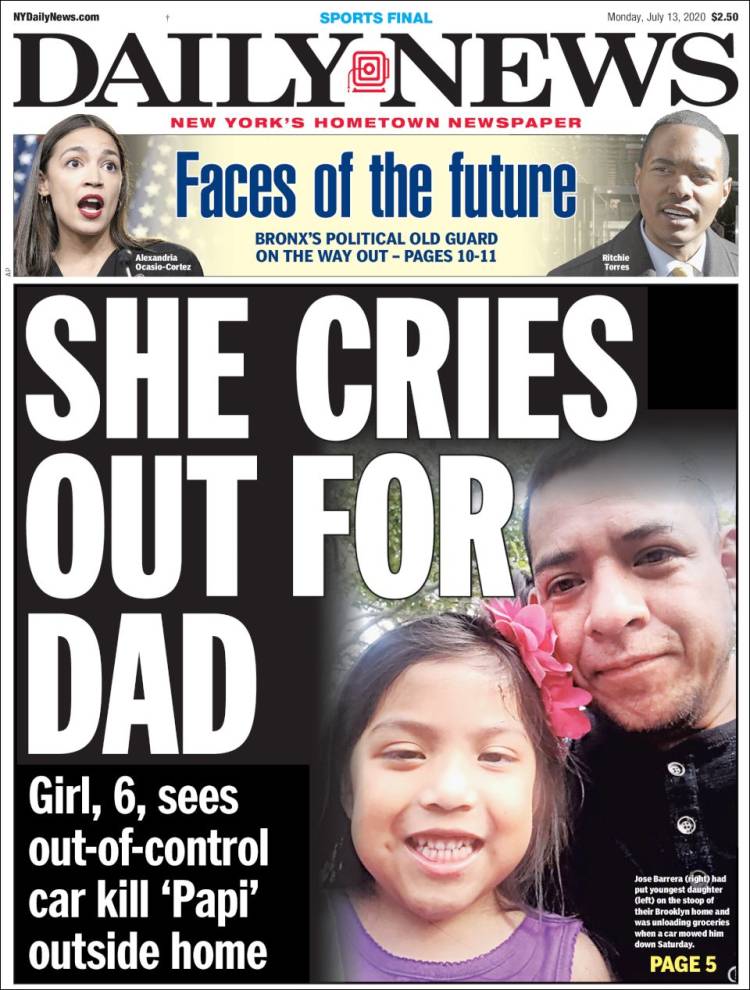 Portada de Daily News - New York (USA)