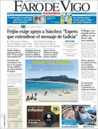 Portada de El Faro de Vigo - Ourense (Espa&ntilde;a)