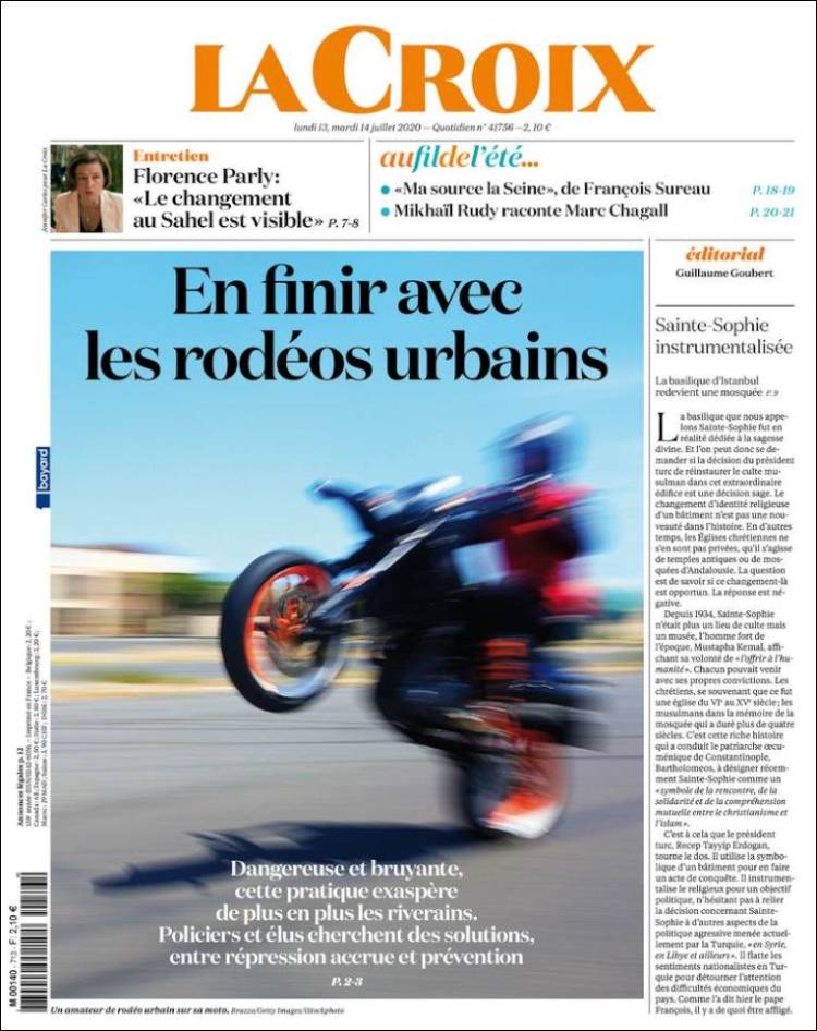 Portada de La Croix (Francia)