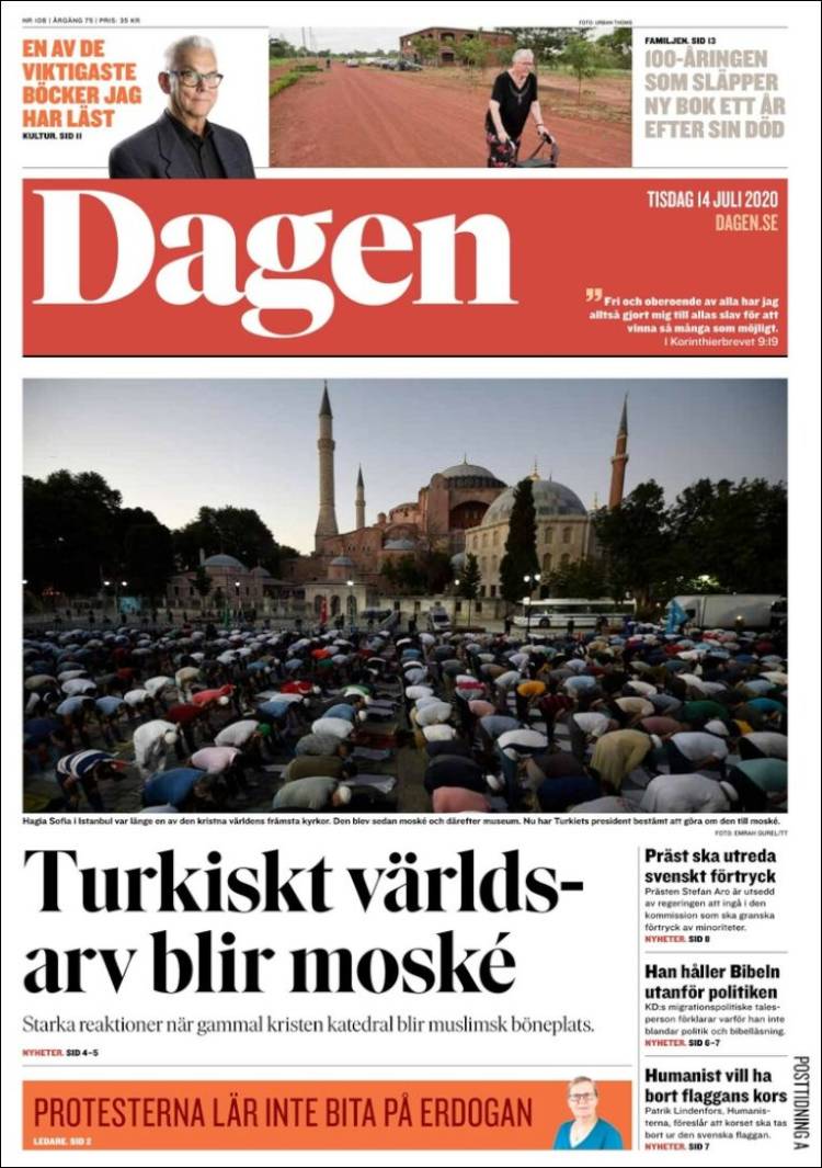 Portada de Dagen (Suecia)