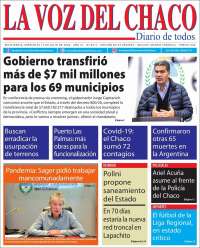 Portada de La Voz del Chaco (Argentina)