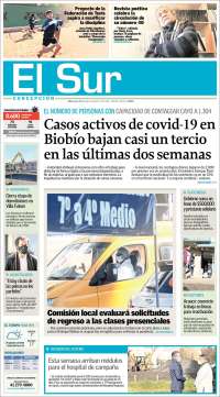 Portada de El Sur (Chile)