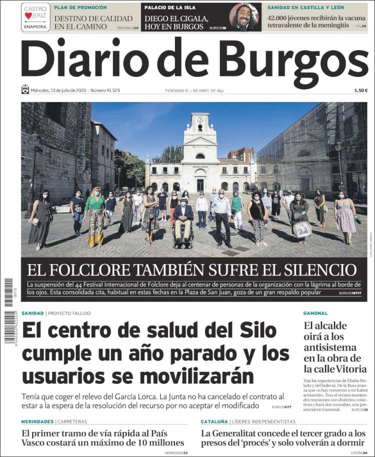 Portada de Diario de Burgos (Espa&ntilde;a)