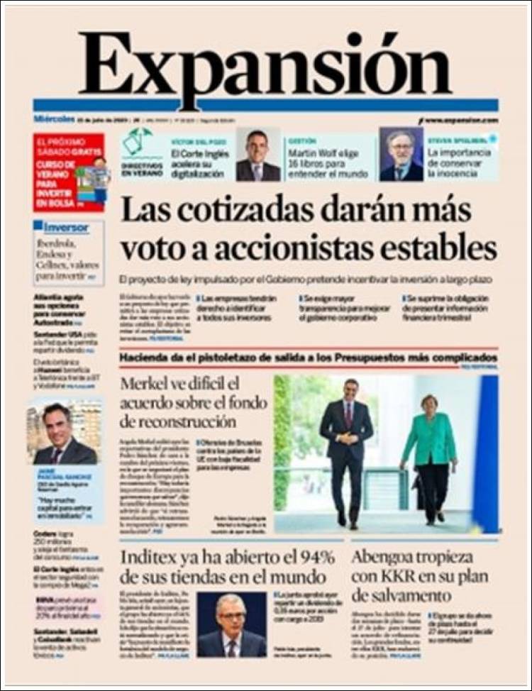 Portada de Expansión (Espa&ntilde;a)