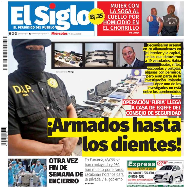 Portada de El Siglo (Panam&aacute;)
