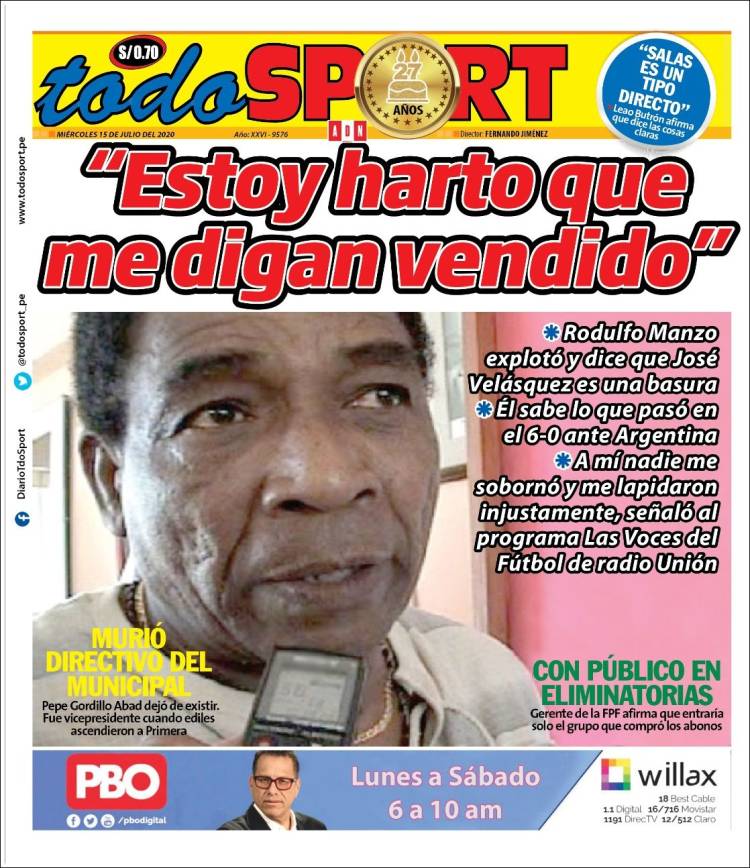 Portada de TodoSport (Perú)