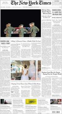 Portada de New York Times (USA)