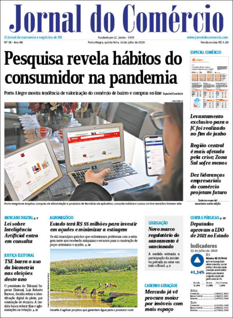 Portada de Jornal do Comércio (Brasil)