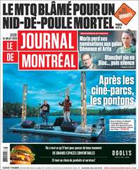 Portada de Le Journal de Montréal (Canadá)