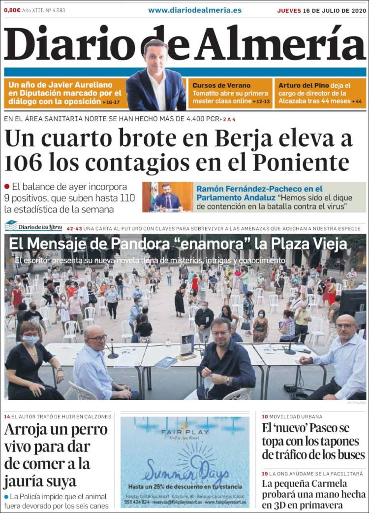 Portada de Diario de Almería (Espa&ntilde;a)