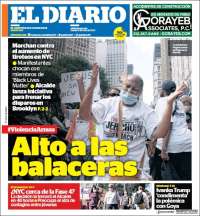 Portada de El Diario NY (USA)