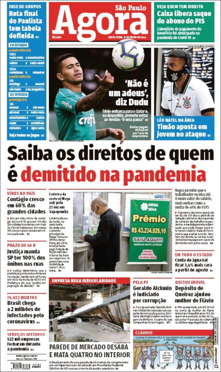 Portada de Jornal Agora (Brasil)