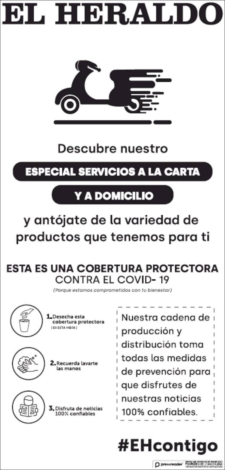 Portada de El Heraldo (Colombia)