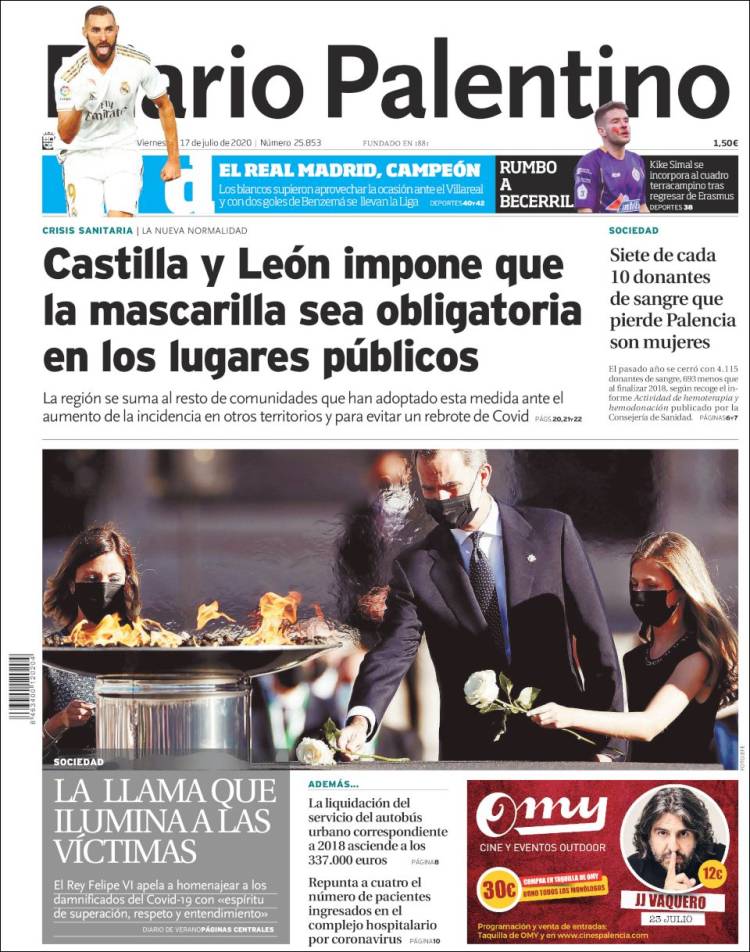 Portada de Diario Palentino (Espa&ntilde;a)