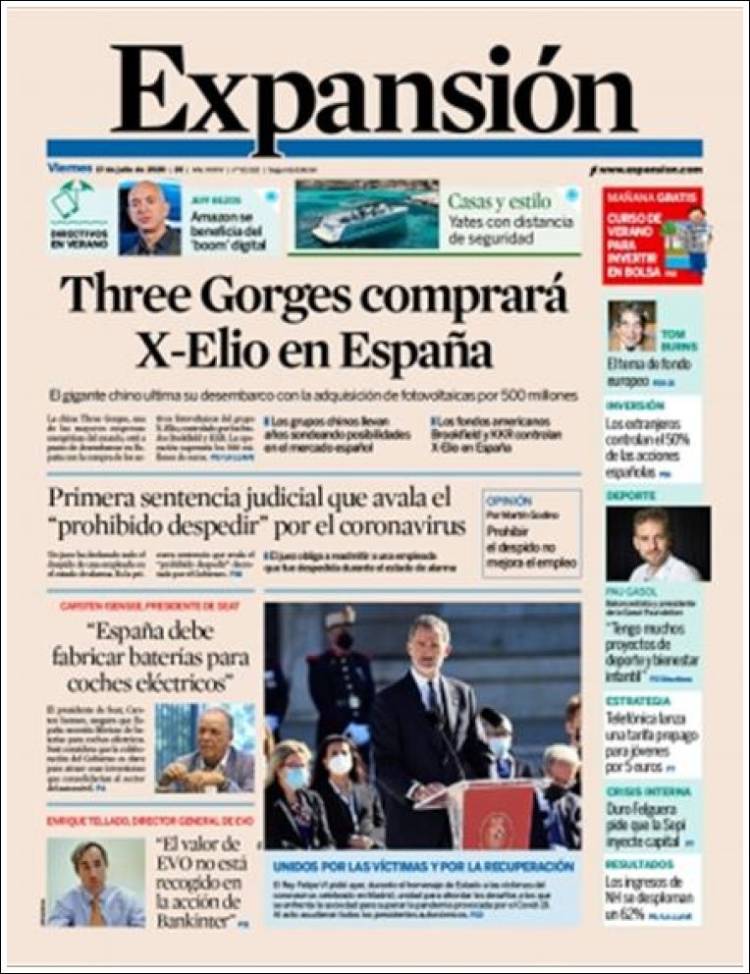 Portada de Expansión (Espa&ntilde;a)