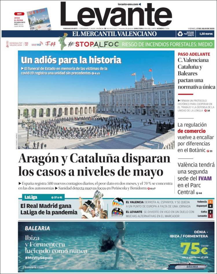 Portada de Levante (Espa&ntilde;a)