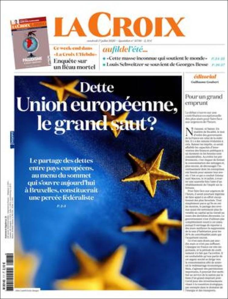 Portada de La Croix (Francia)
