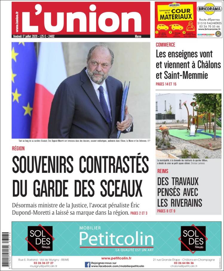 Portada de L'Union (Francia)