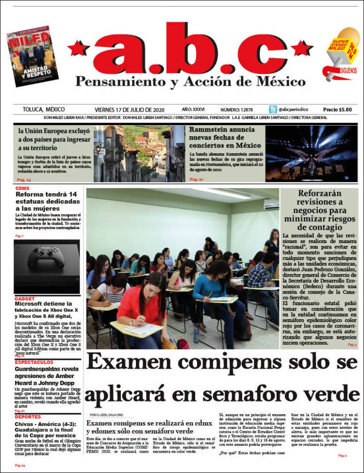 Portada de A.B.C.  (M&eacute;xico)