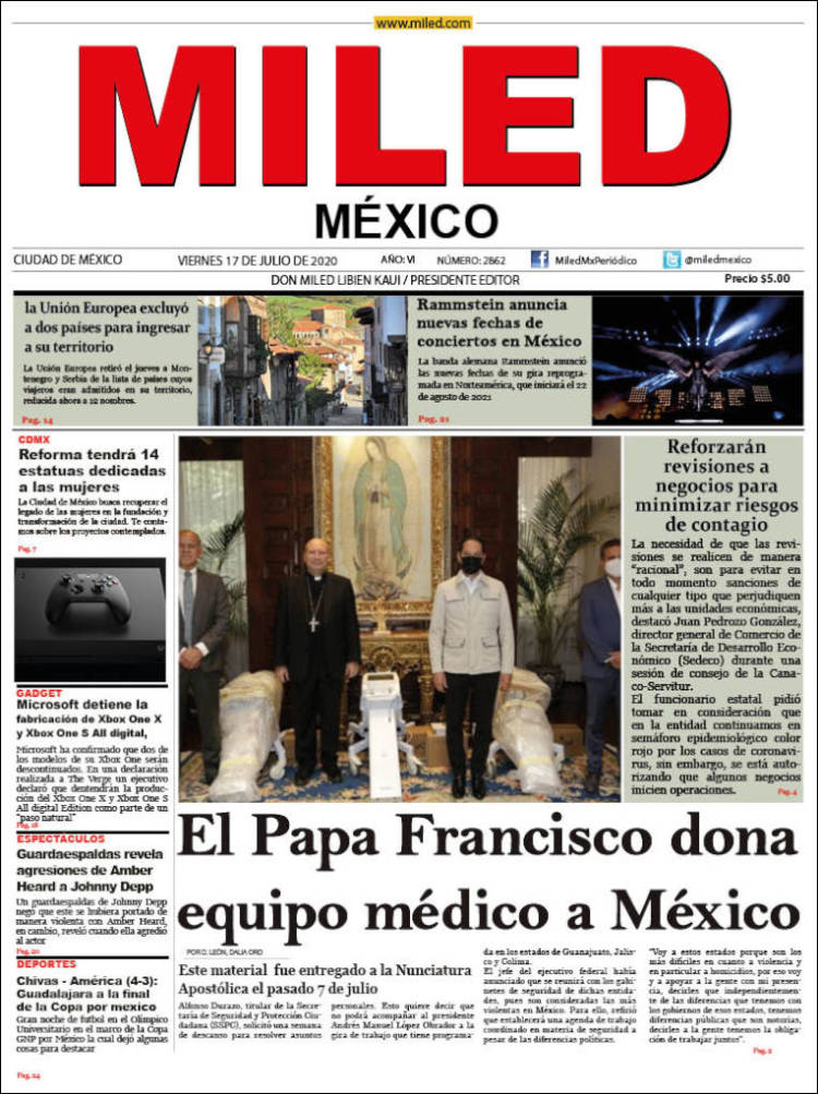 Portada de Miled (M&eacute;xico)