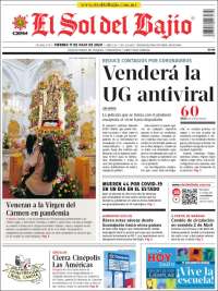 Portada de El Sol del Bajio (M&eacute;xico)