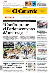 Portada de El Comercio (Perú)