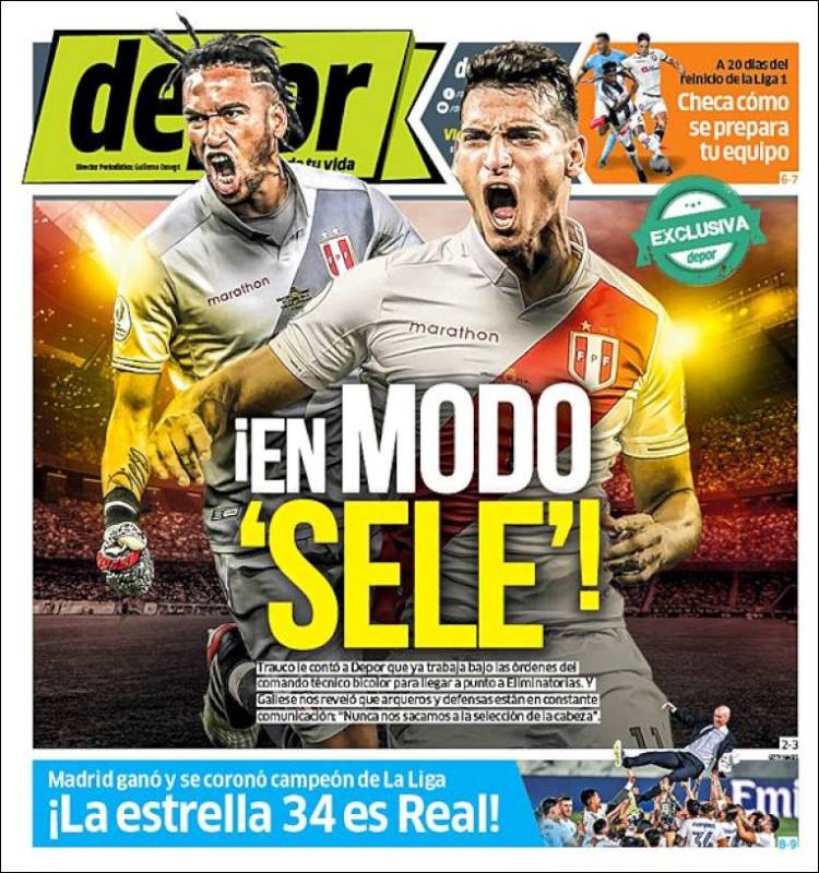 Portada de Depor (Perú)