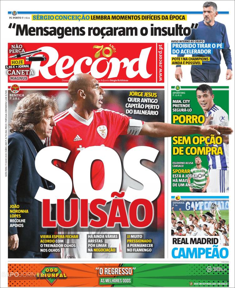 Portada de Record (Portugal)