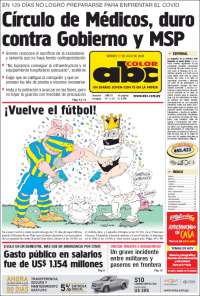 Portada de ABC Color (Paraguay)