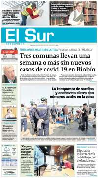 Portada de El Sur (Chile)