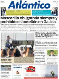 Portada de Atlántico Diario (España)