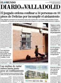 Portada de Diario de Valladolid (España)