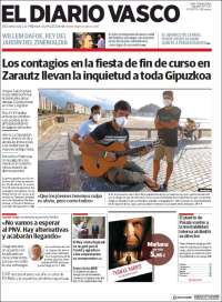 Portada de Diario Vasco (España)