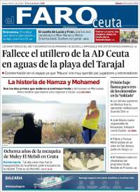 Portada de El Faro de Ceuta (España)