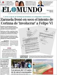 Portada de El Mundo (España)