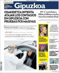 Portada de Noticias de Gipuzkoa (España)