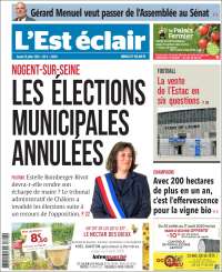 Portada de L'Est Eclair (Francia)