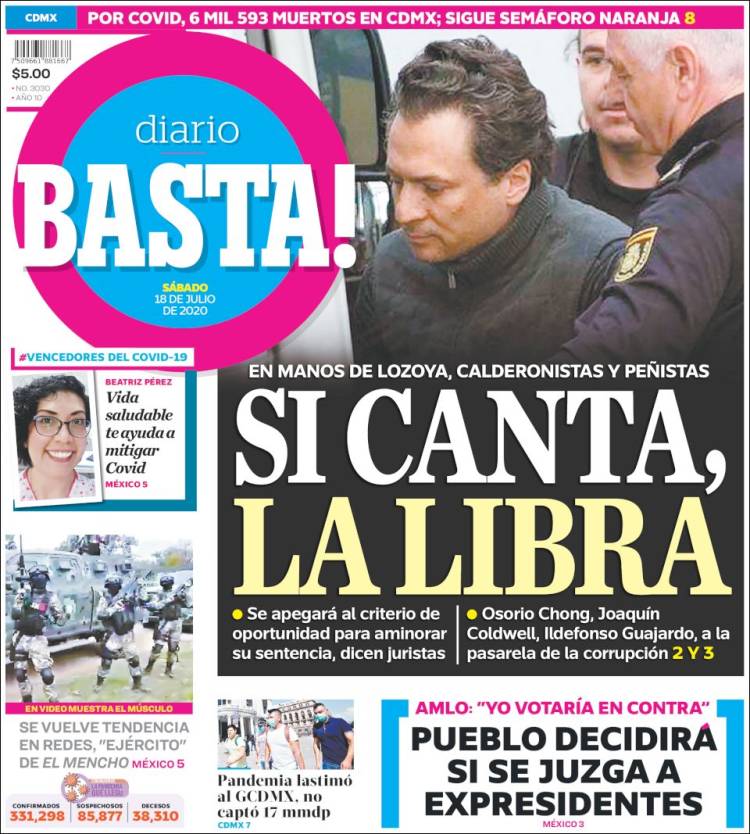 Portada de Diario Basta (M&eacute;xico)