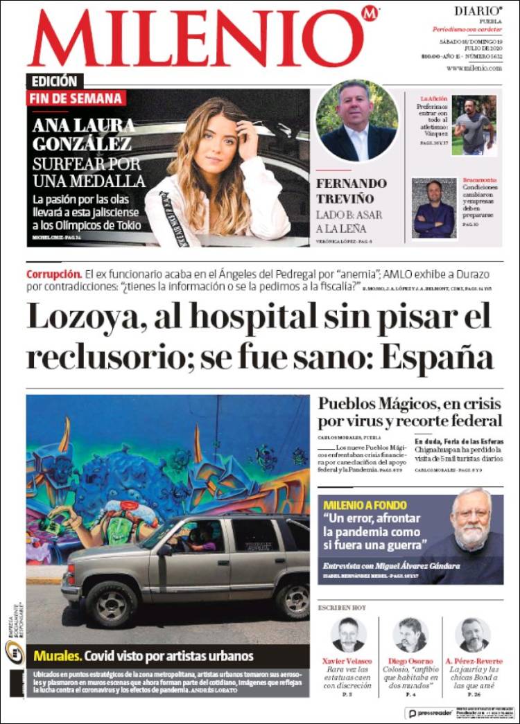 Portada de Milenio de Puebla (M&eacute;xico)